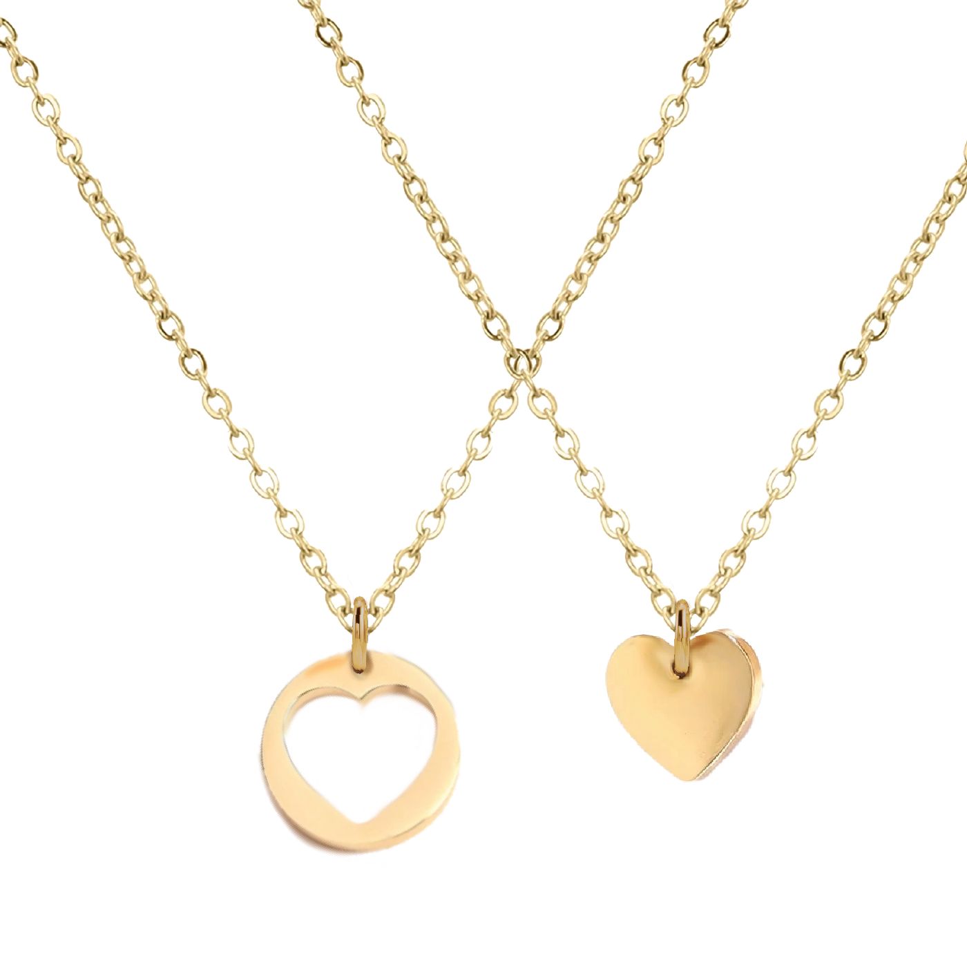 Mom/Daughter, Grandmother/Granddaughter, Friendship, Bridesmaids Heart Necklaces Necklace Robyn Canady 