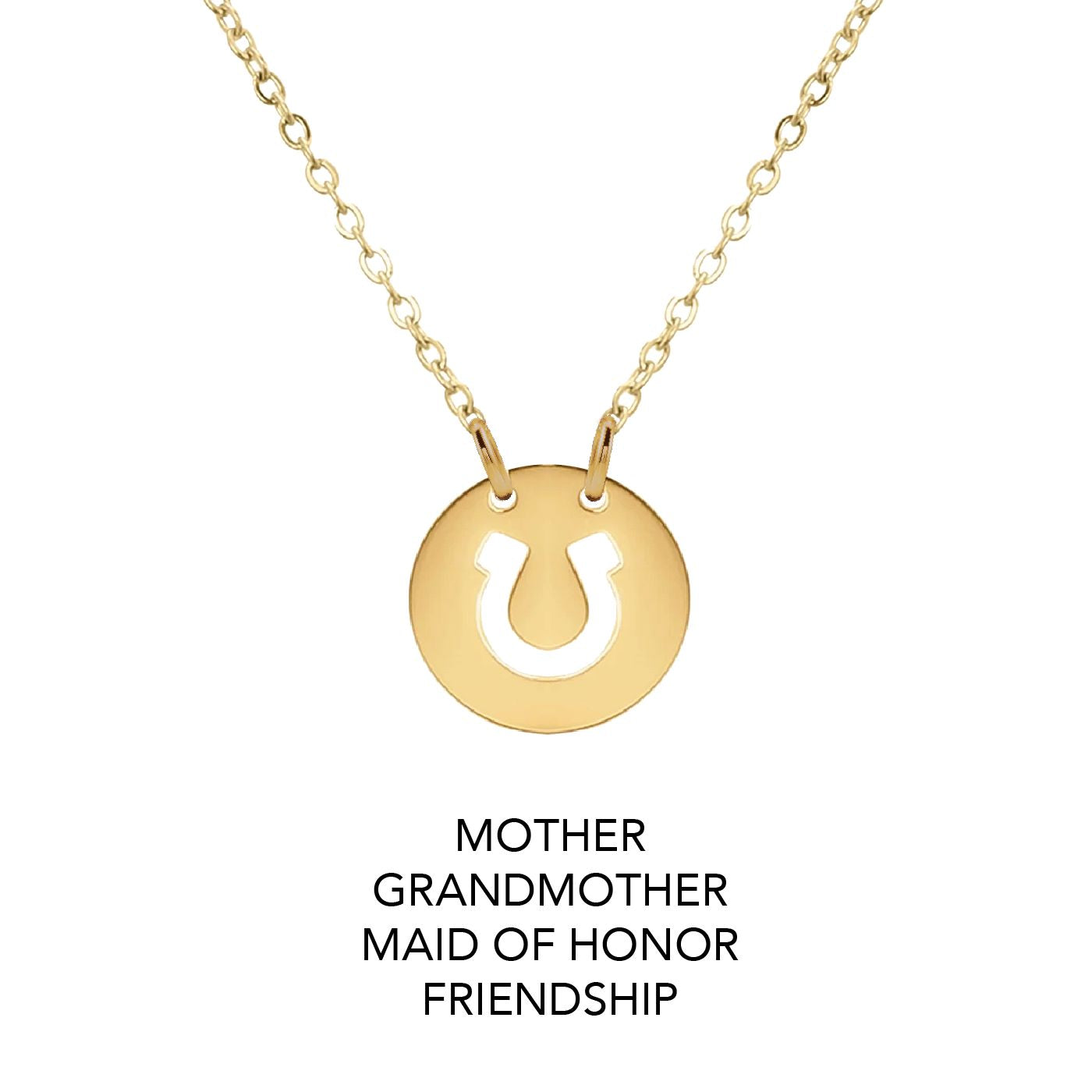 Mom/Daughter, Grandmother/Granddaughter, Friendship, Bridesmaids Lucky Horseshoe Necklaces Necklace Robyn Canady 
