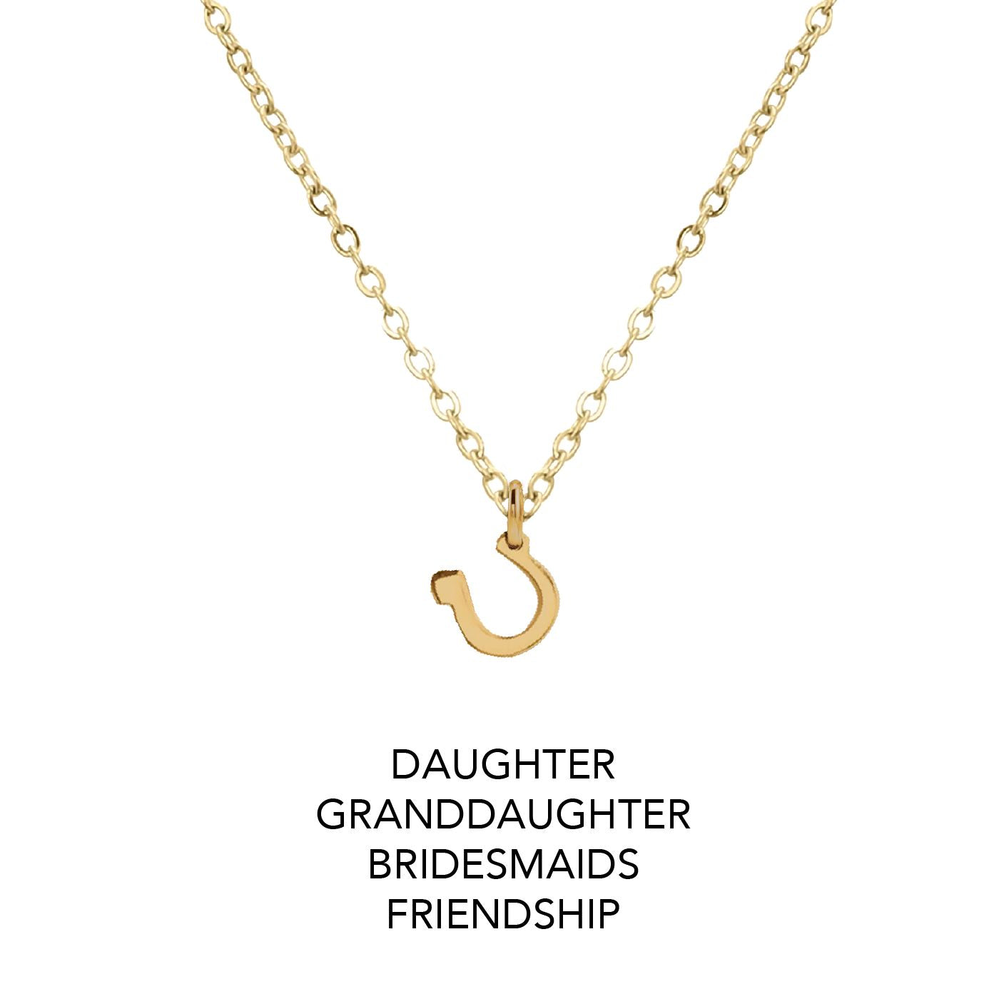 Mom/Daughter, Grandmother/Granddaughter, Friendship, Bridesmaids Lucky Horseshoe Necklaces Necklace Robyn Canady 