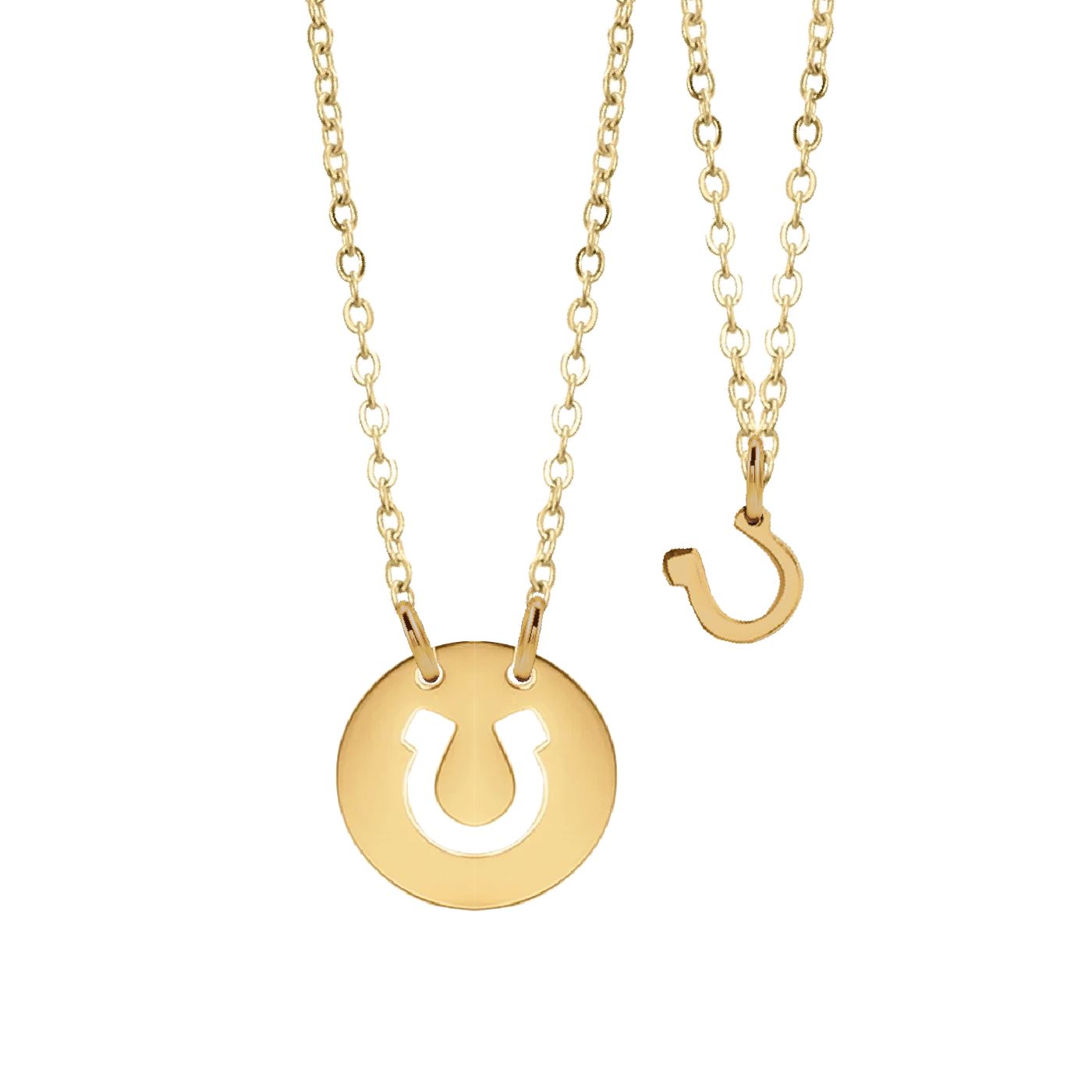 Mom/Daughter, Grandmother/Granddaughter, Friendship, Bridesmaids Lucky Horseshoe Necklaces Necklace Robyn Canady Gold 2 