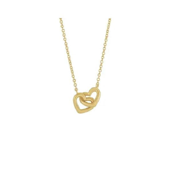 Tiny Hearts Necklace Robyn Canady 14K Gold 16" 