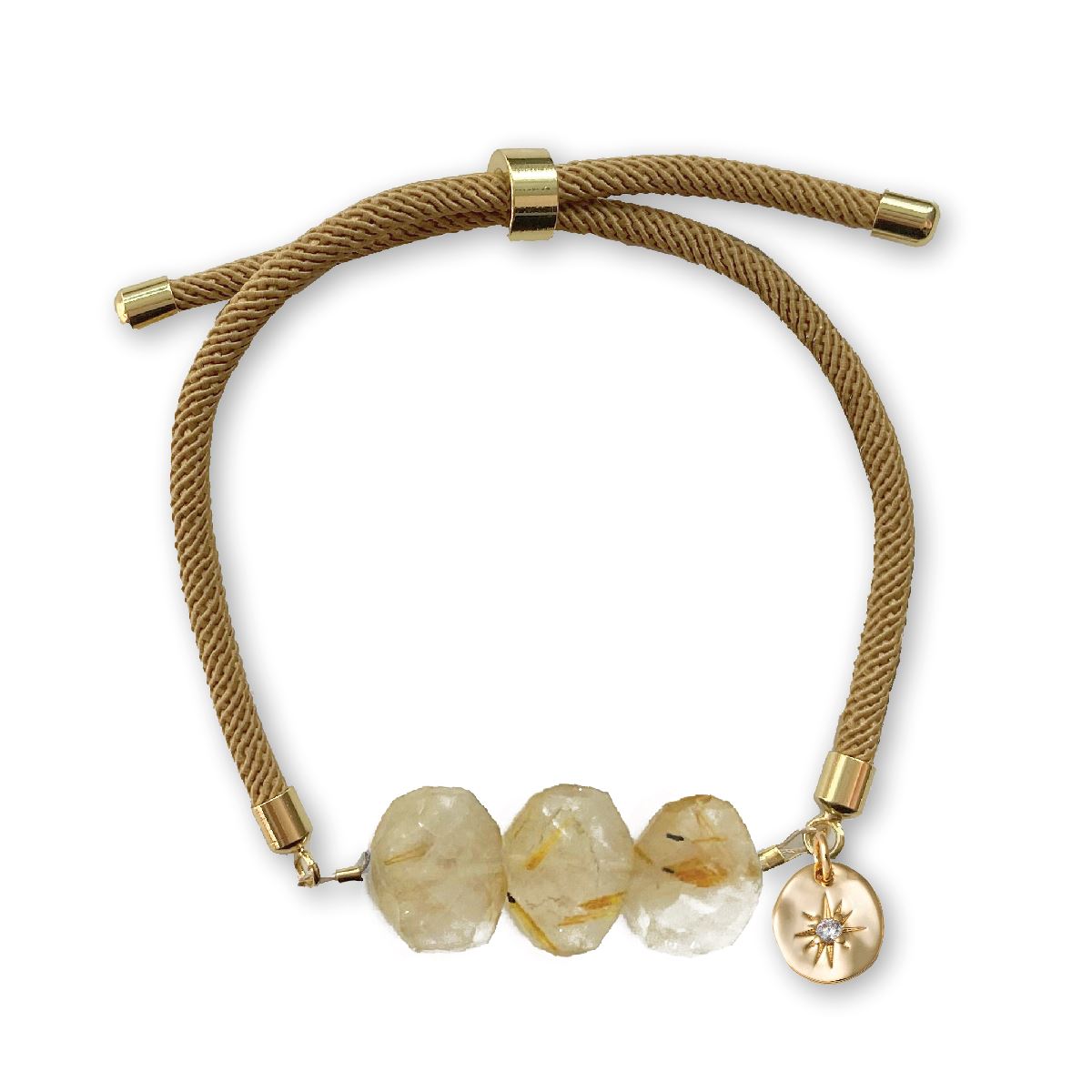 Natasha Gemstone Bracelet Bracelet Robyn Canady Rutilated Quartz 