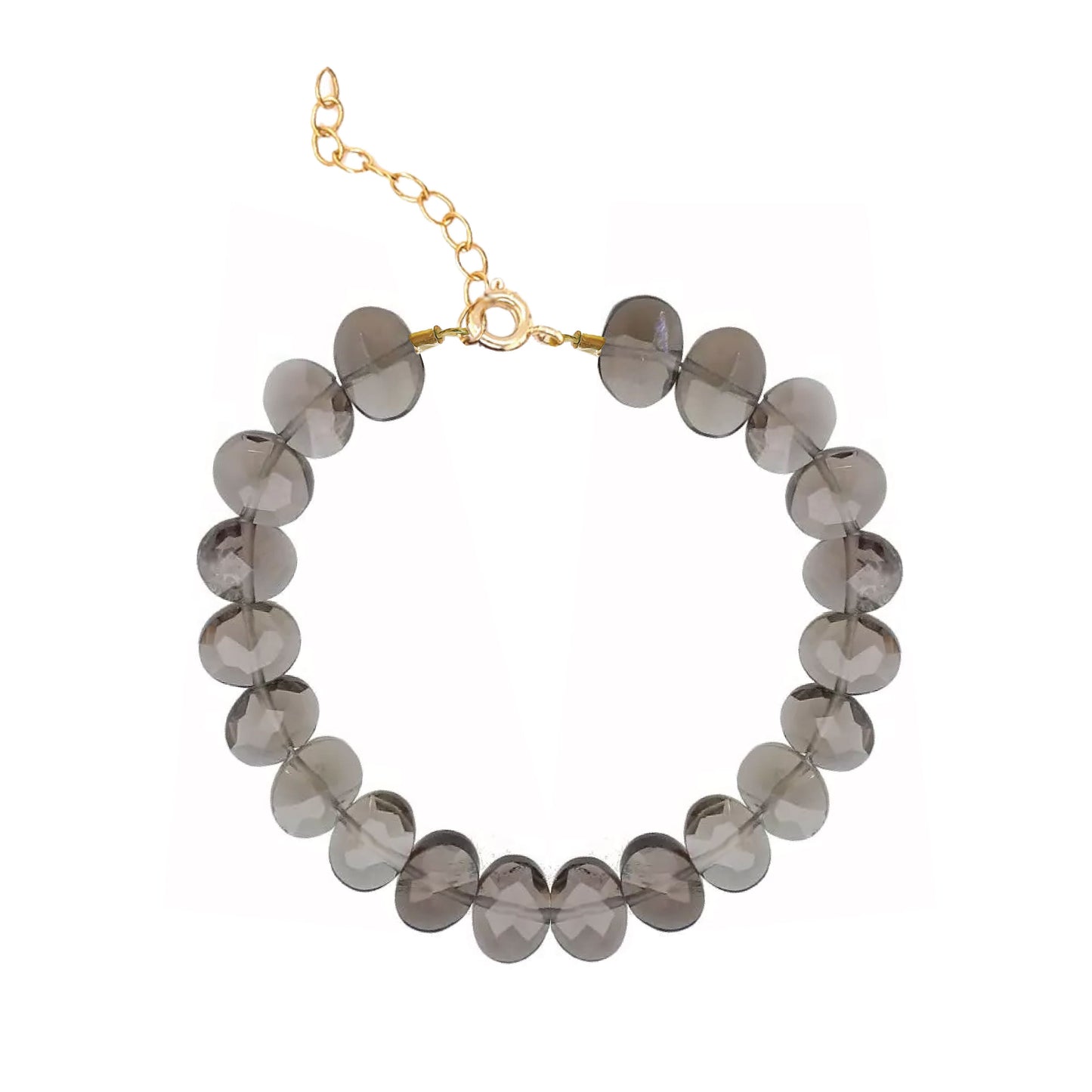 Beaded Gemstone Bracelet - Choice of 9 Gemstones Bracelet Robyn Canady Smoky Quartz 