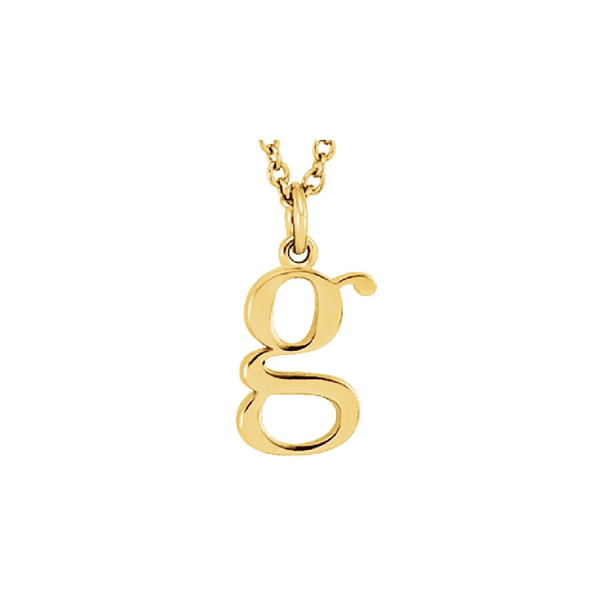 Lowercase Initial Pendant Necklace Necklace Robyn Canady 