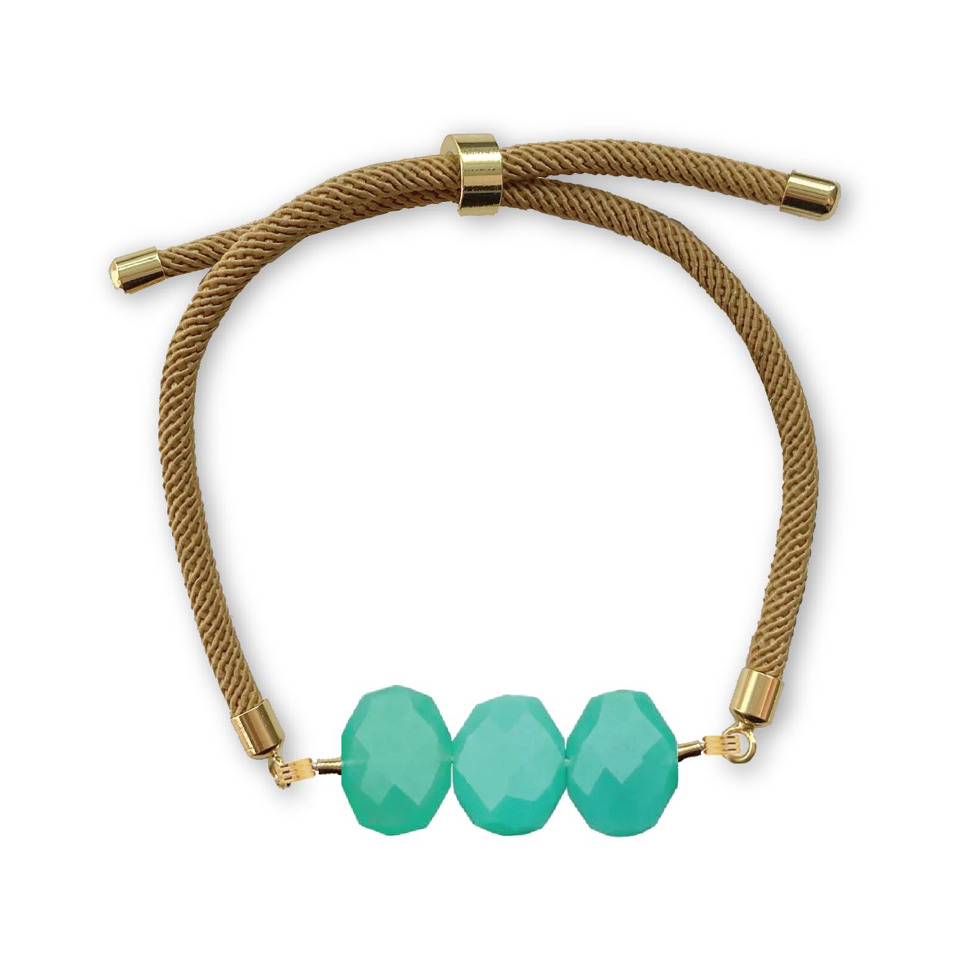 8 Colors - Natasha Adjustable Gemstone Bracelet Bracelet Robyn Canady Chyrosprase 