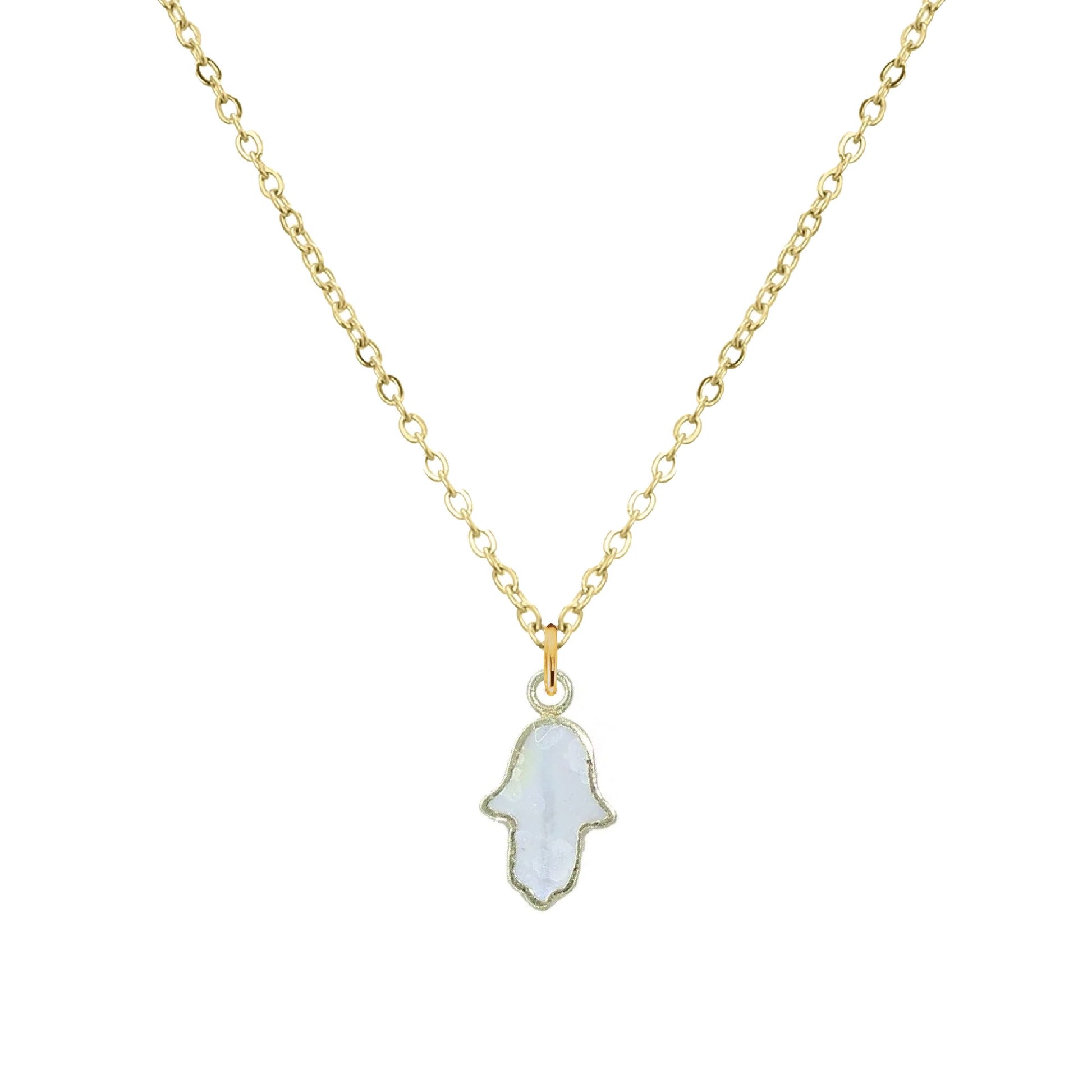 Hamsa Mother of Pearl Necklace Robyn Canady 