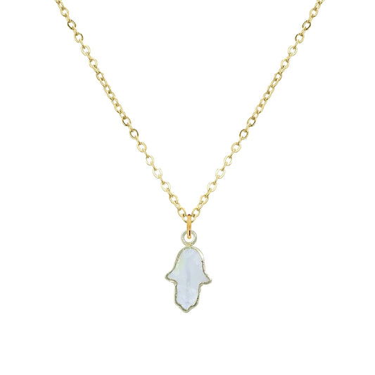 Hamsa Mother of Pearl Necklace Robyn Canady 