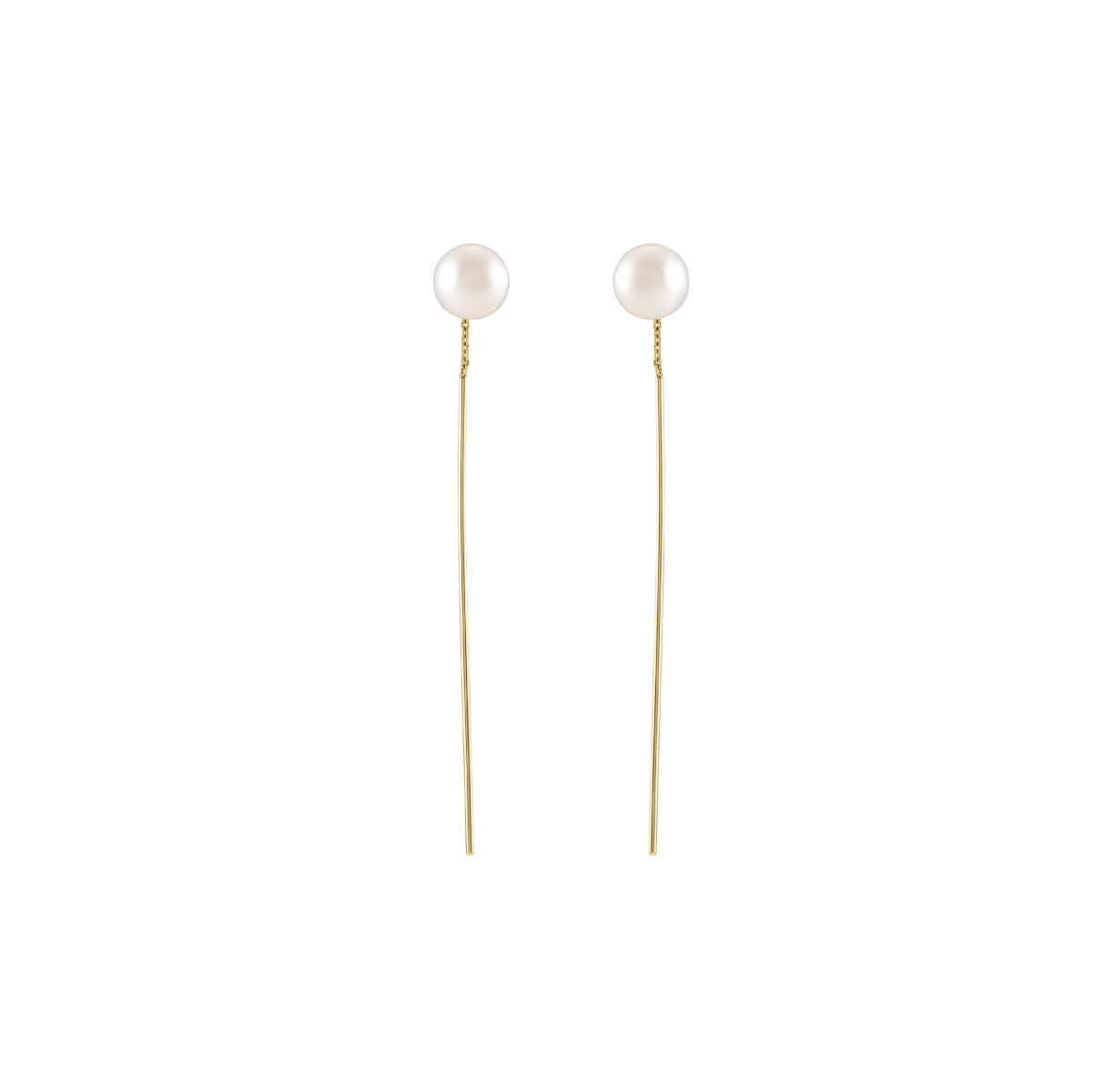 14K Pearl Threader Earrings Robyn Canady 