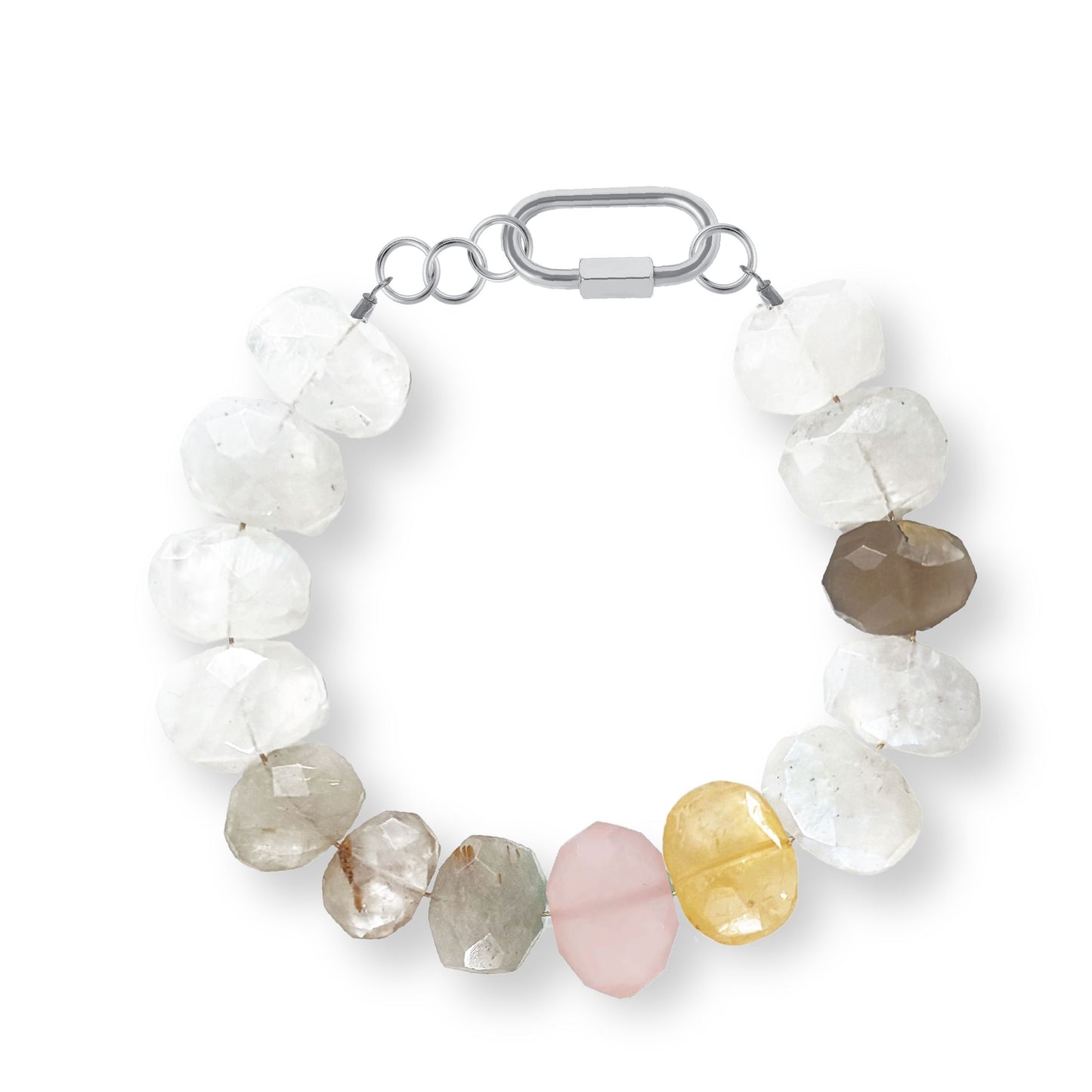 Pink Chalcedony Multi Color Bracelet Robyn Canady Silver 