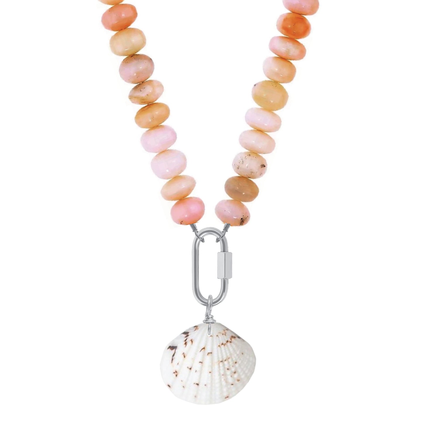 Pink Opal Shell Necklace Robyn Canady Silver 
