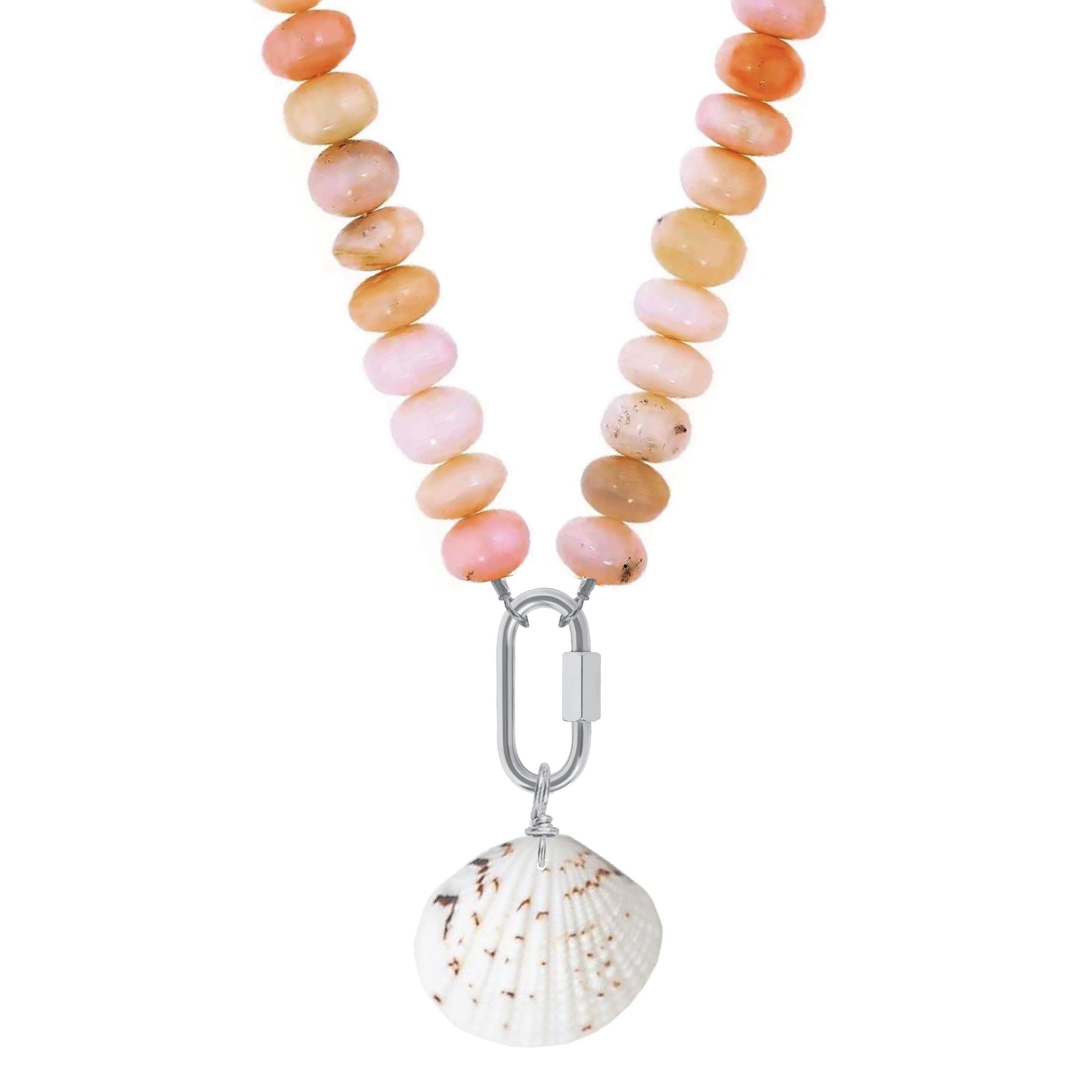 Pink Opal Shell Necklace Robyn Canady Silver 