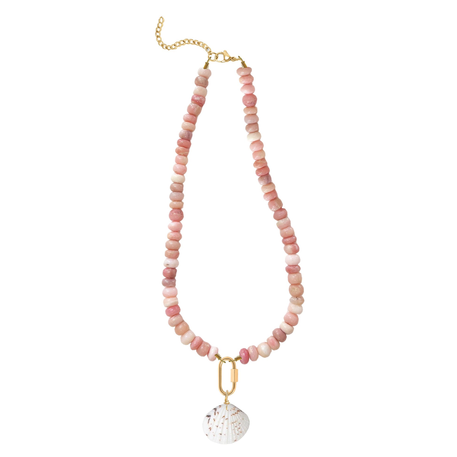 Pink Opal Shell Necklace Robyn Canady 