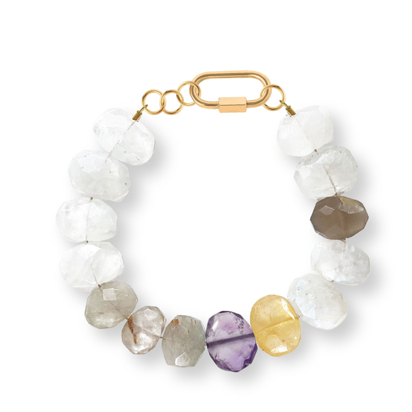 Amethyst Multi Color Bracelet Robyn Canady Gold 