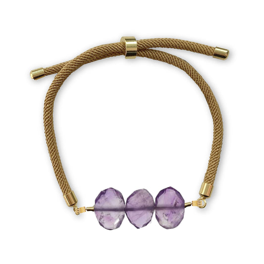 Natasha Gemstone Bracelet in Amethyst Robyn Canady 