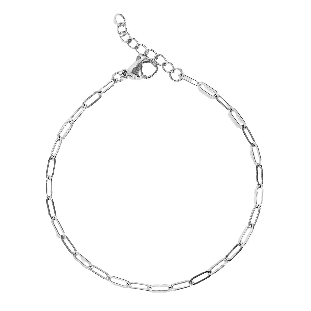 Stainless Steel, Non-Tarnish Paperclip Bracelet Bracelet Robyn Canady 2.5mm Paperclip Chain 