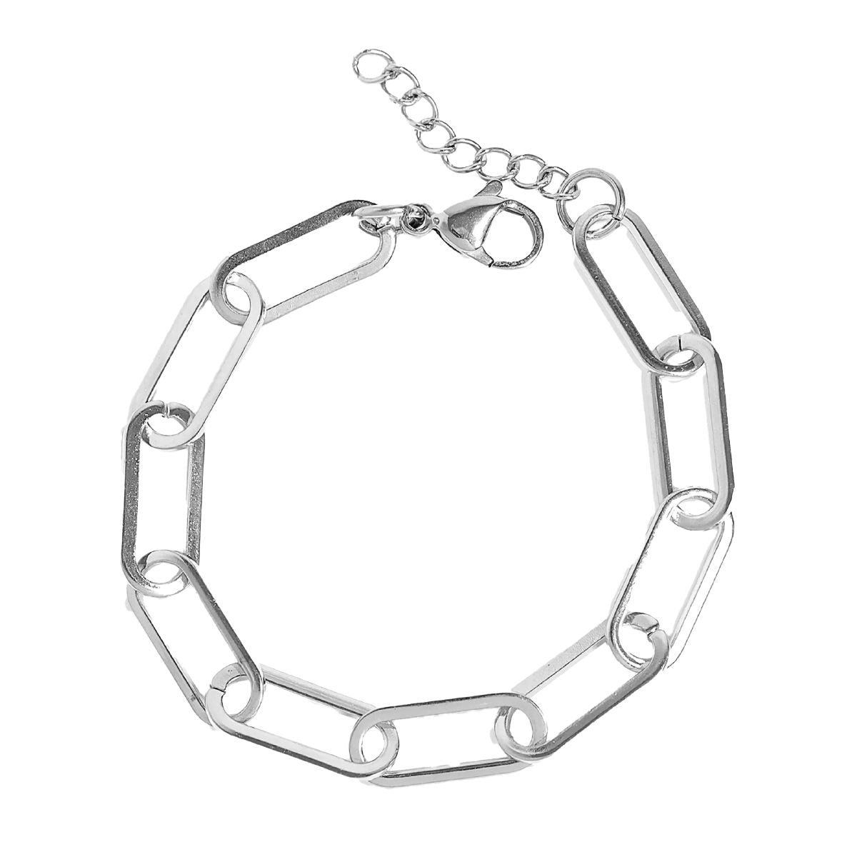Stainless Steel, Non-Tarnish Paperclip Bracelet Bracelet Robyn Canady 6.5mm Paperclip Chain 