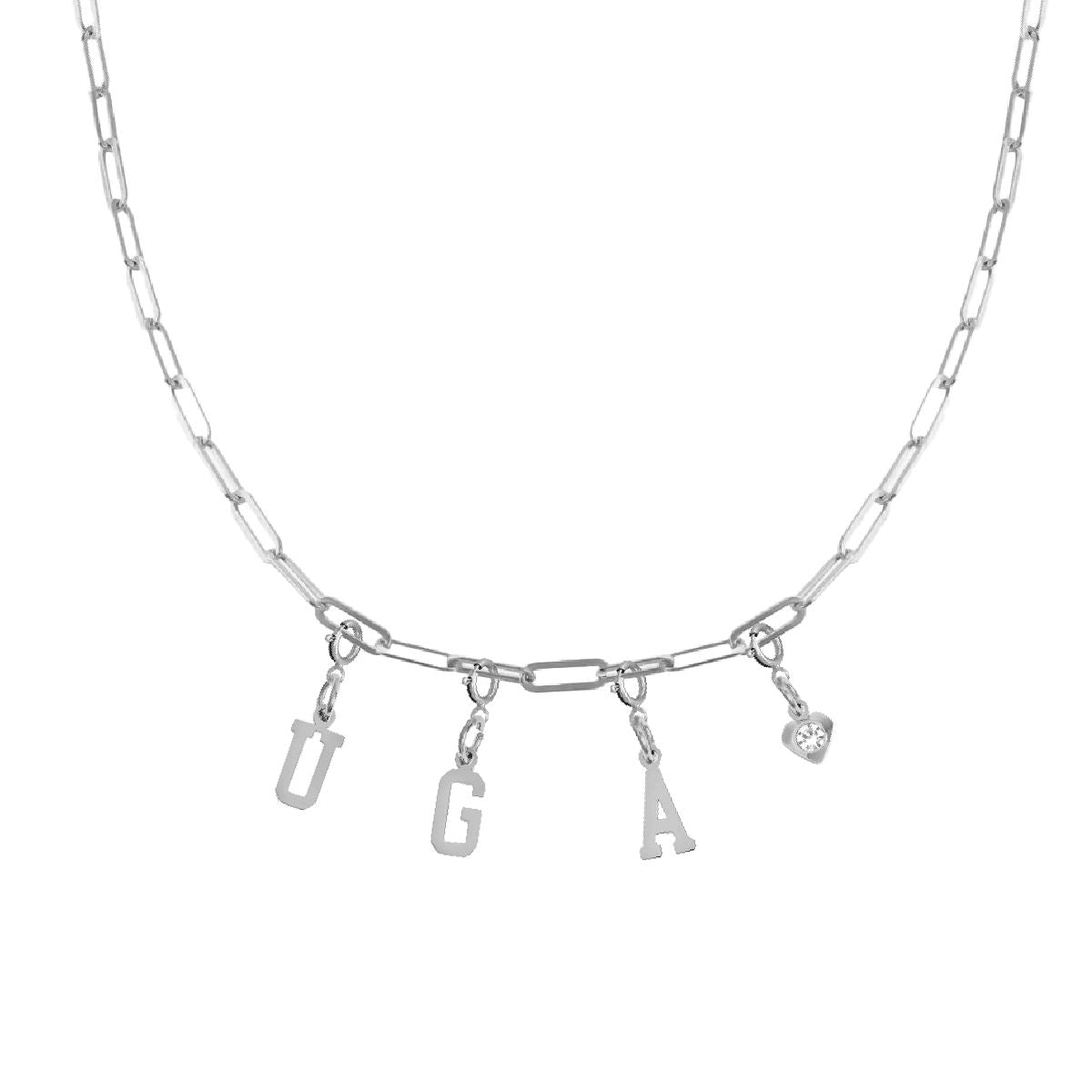 School Spirit Necklace, Game Day Necklace, Alma Mater Necklace - Tarnish Resistant - Silver Necklace Robyn Canady 
