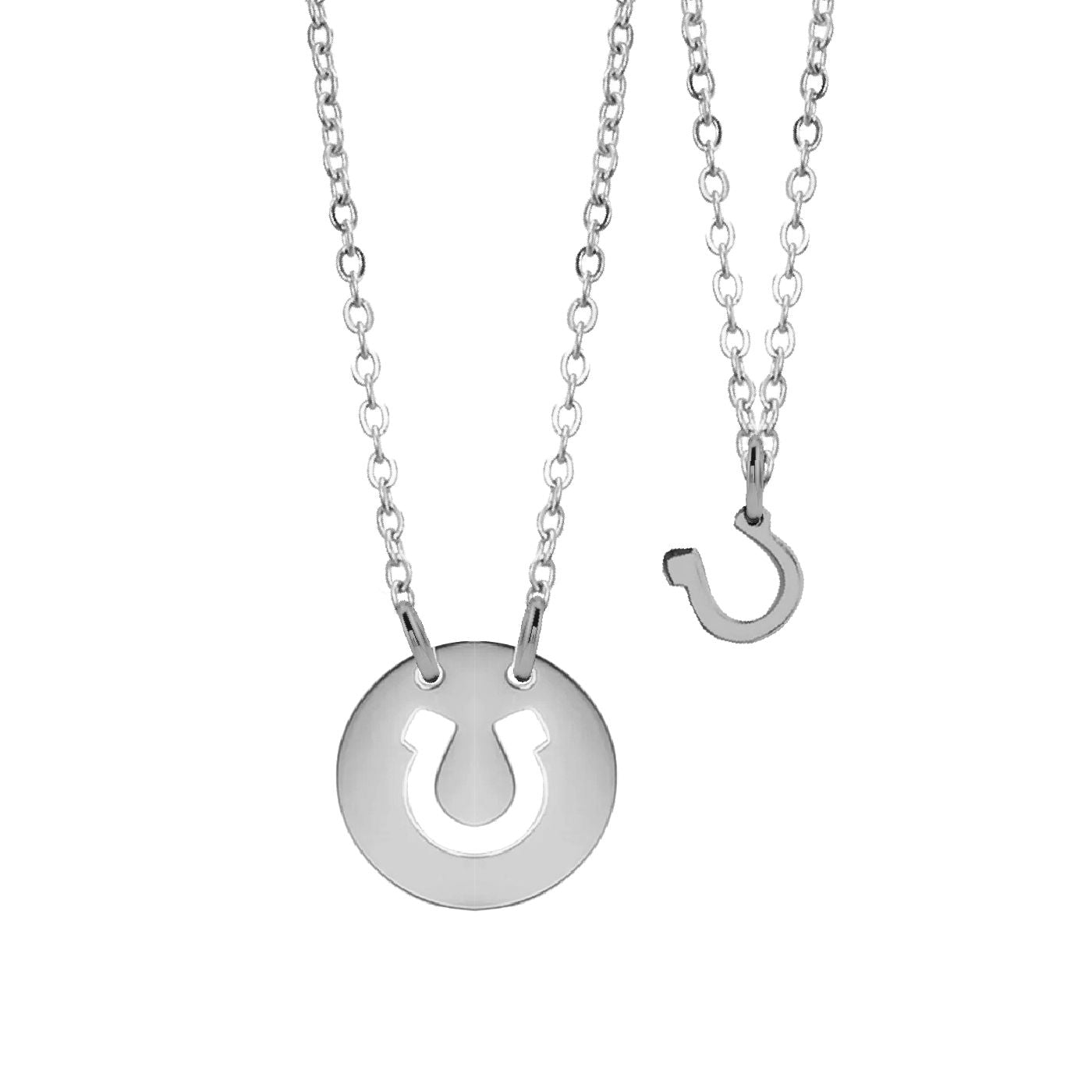 Mom/Daughter, Grandmother/Granddaughter, Friendship, Bridesmaids Lucky Horseshoe Necklaces Necklace Robyn Canady Silver 2 