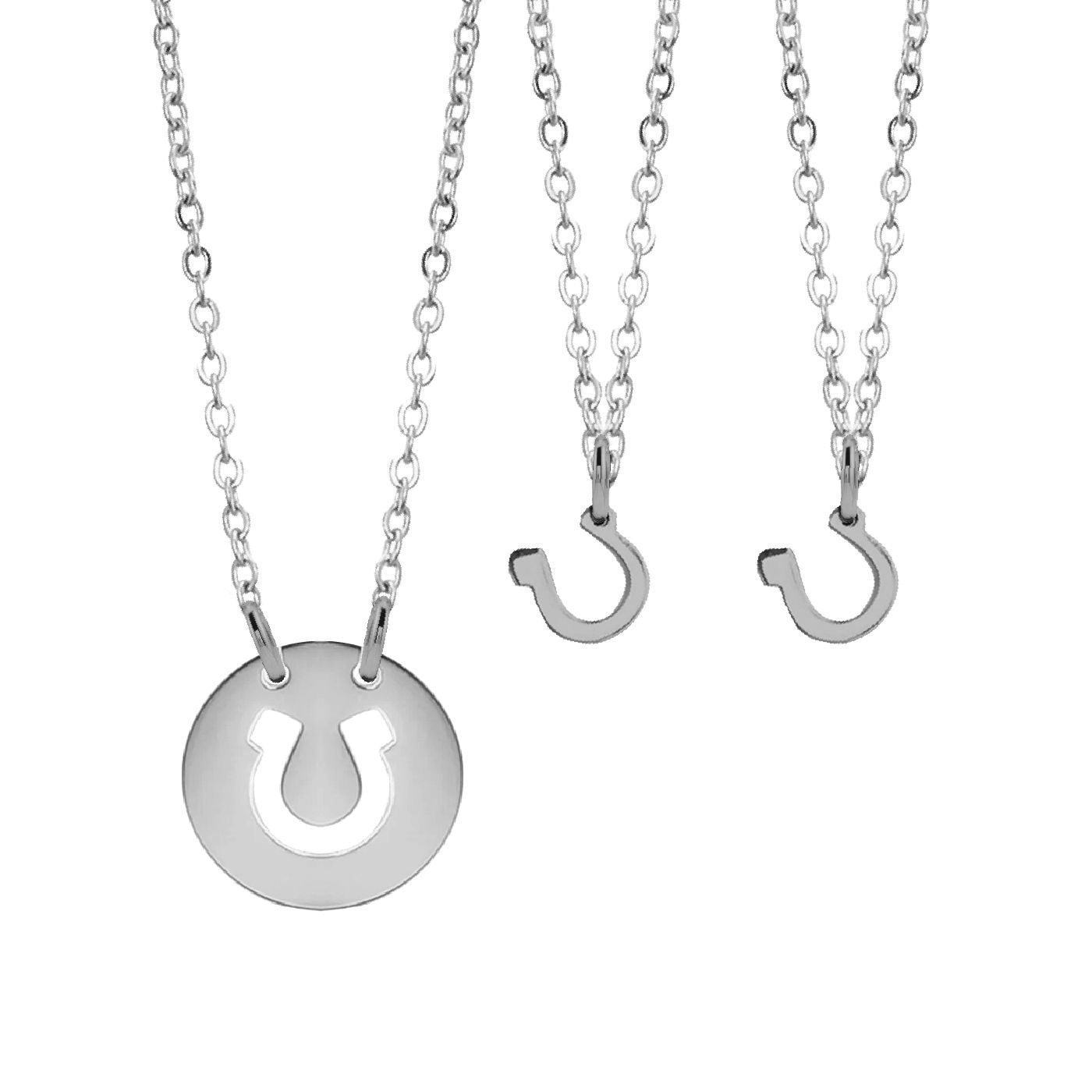 Mom/Daughter, Grandmother/Granddaughter, Friendship, Bridesmaids Lucky Horseshoe Necklaces Necklace Robyn Canady Silver 3 