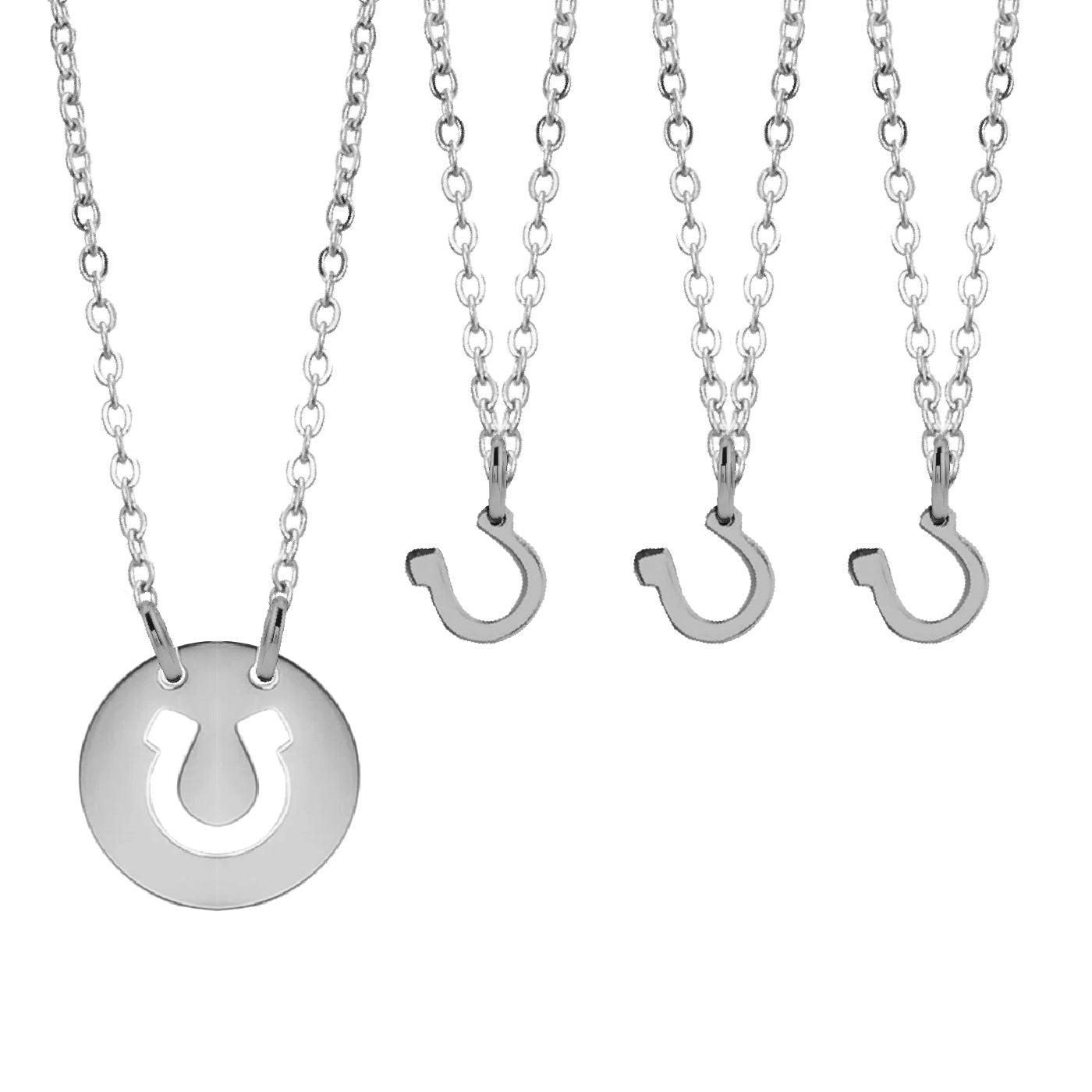Mom/Daughter, Grandmother/Granddaughter, Friendship, Bridesmaids Lucky Horseshoe Necklaces Necklace Robyn Canady Silver 4 