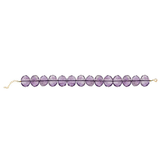 Natasha Bracelet - Faceted Amethyst Nuggets - Happiness Bracelet Robyn Canady 