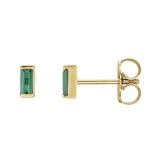 Green Tourmaline Stud Earrings Earrings Robyn Canady 