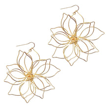 Load image into Gallery viewer, Large Flower Wire Earrings Earrings Robyn Canady 
