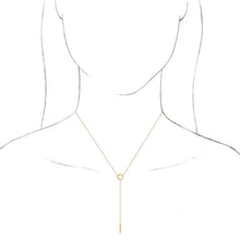Load image into Gallery viewer, 14K Solid Gold Citrus Splash Drop Necklace, 2 color options Robyn Canady 
