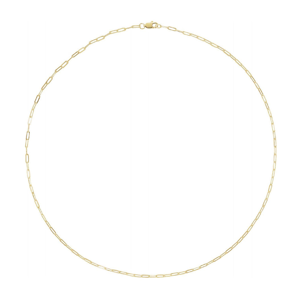 14K Paperclip Layering Necklace Robyn Canady 