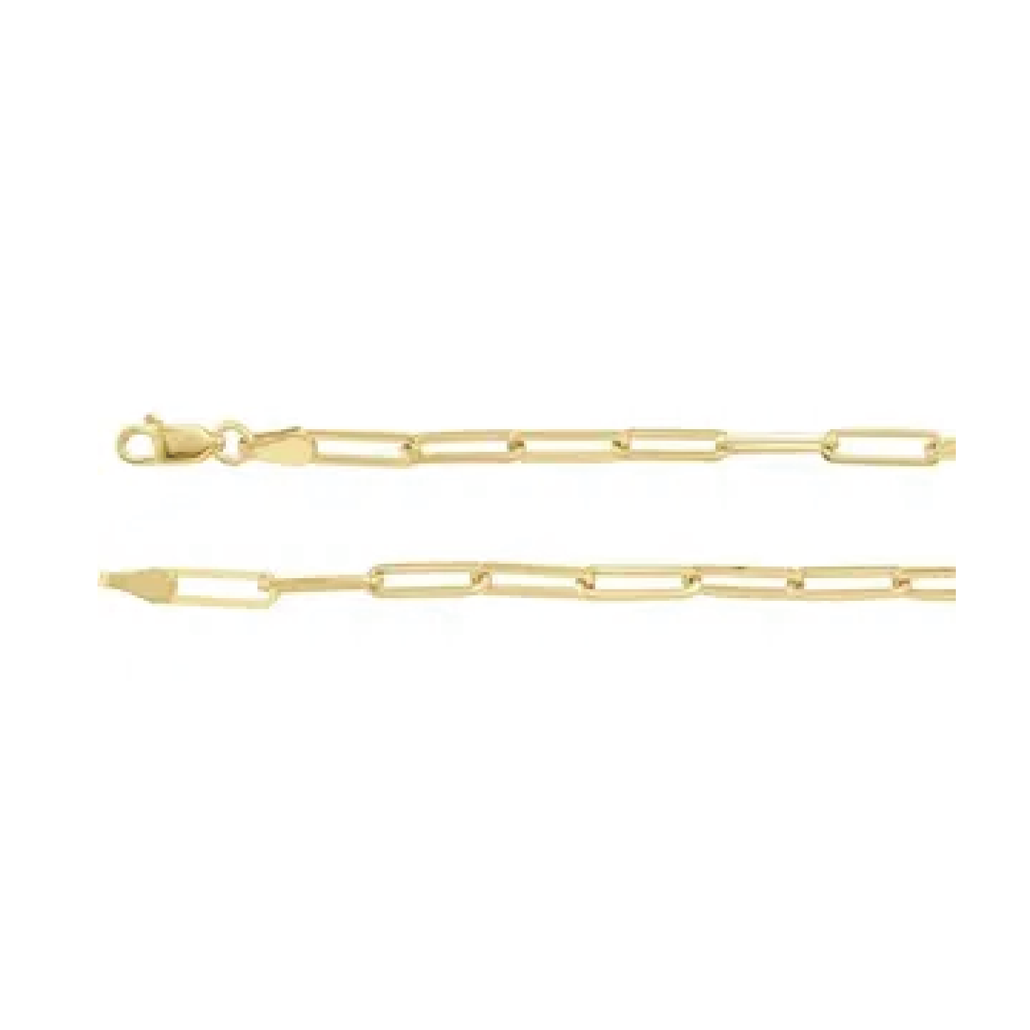 14K Paperclip Layering Necklace Robyn Canady 