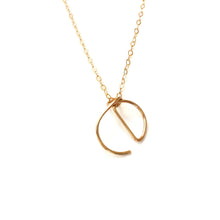 Load image into Gallery viewer, Handmade Initial Necklace Robyn Canady e 14K Gold Filled 

