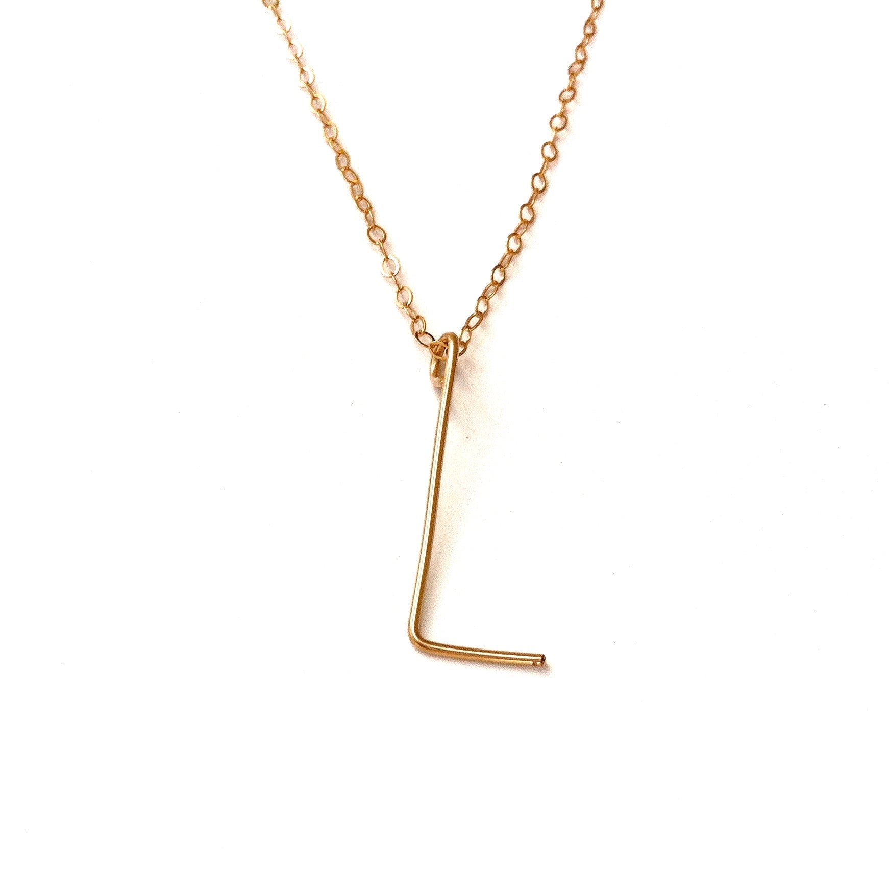 Handmade Initial Necklace Robyn Canady L 14K Gold Filled 
