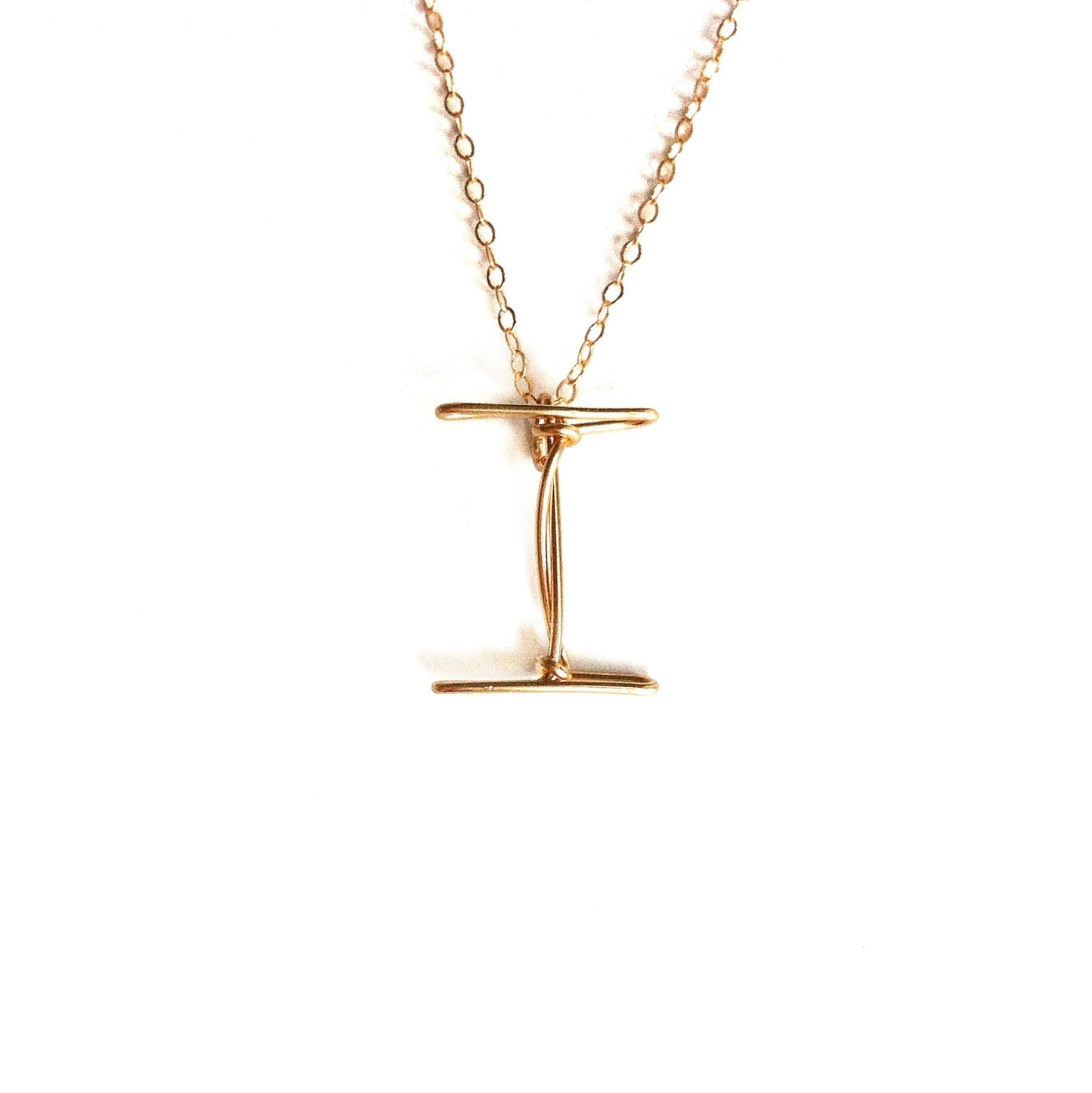 Handmade Initial Necklace Robyn Canady I 14K Gold Filled 