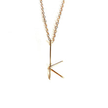 Load image into Gallery viewer, Handmade Initial Necklace Robyn Canady k 14K Gold Filled 
