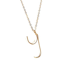 Load image into Gallery viewer, Handmade Initial Necklace Robyn Canady y 14K Gold Filled 
