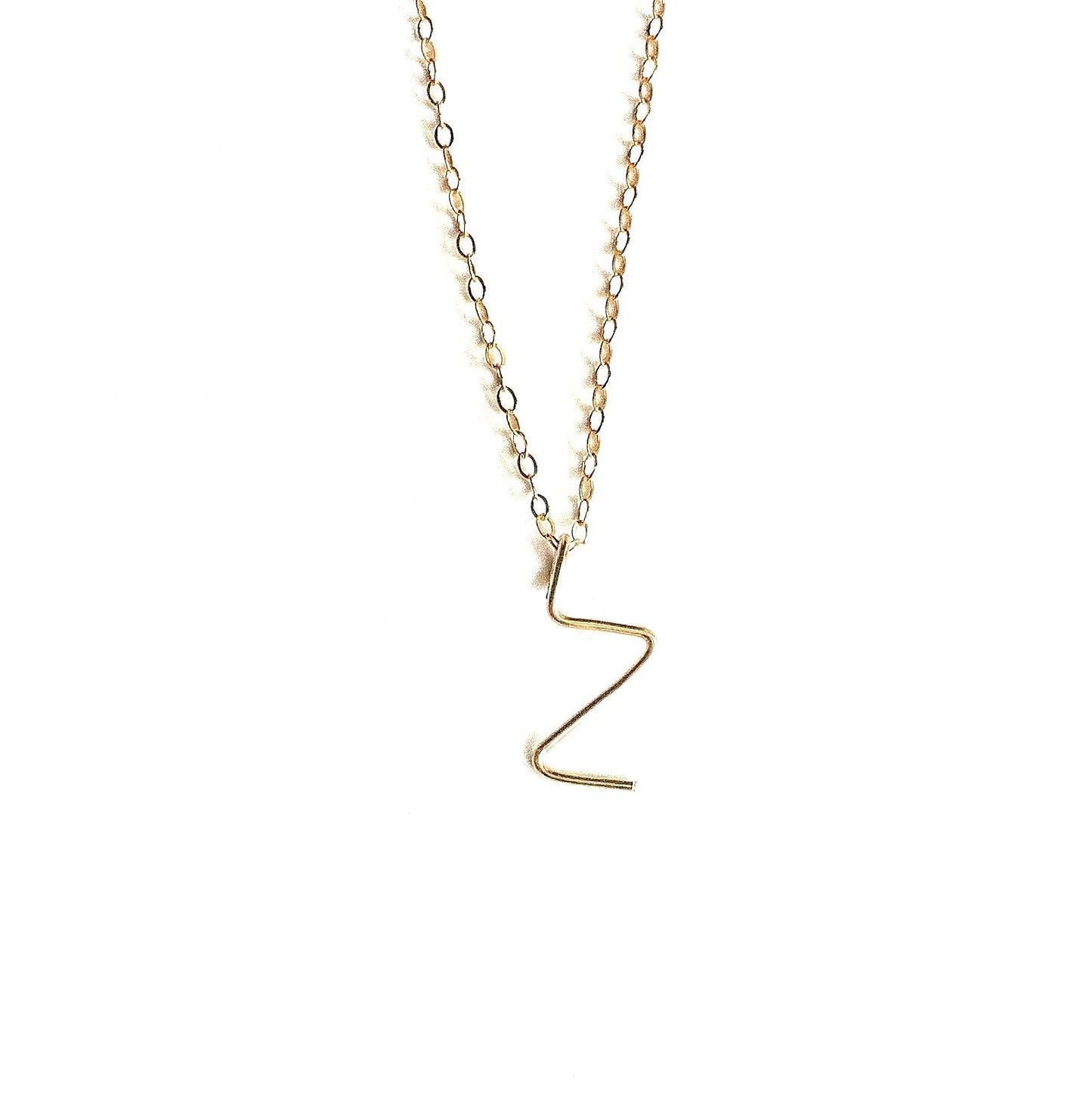 Handmade Initial Necklace Robyn Canady z 14K Gold Filled 