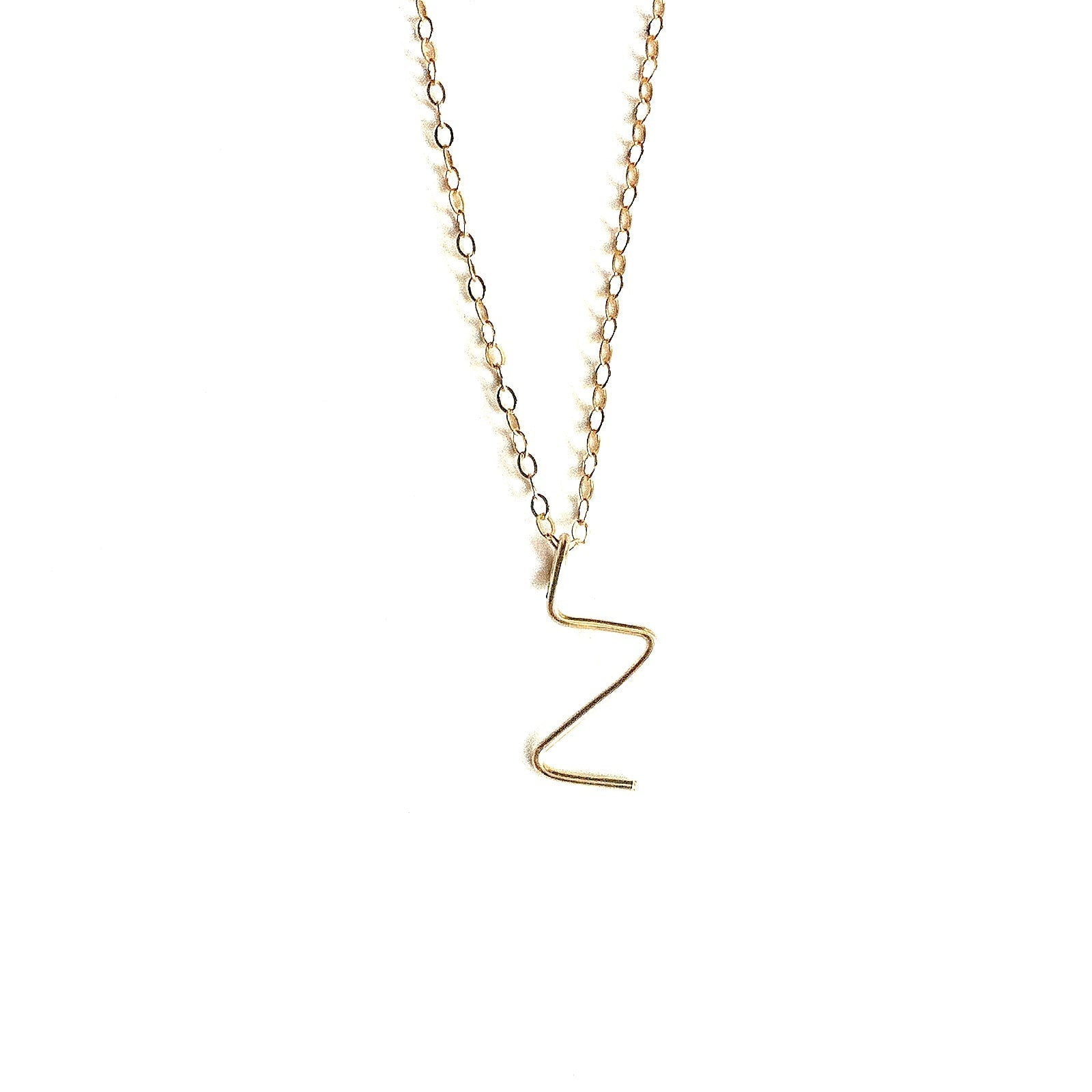 Handmade Initial Necklace Robyn Canady z 14K Gold Filled 