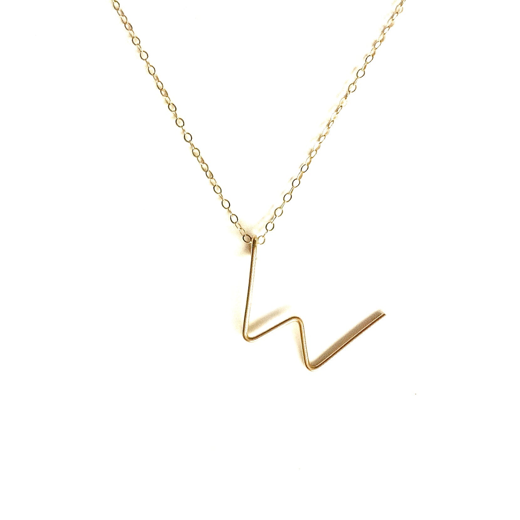 Handmade Initial Necklace Robyn Canady w 14K Gold Filled 