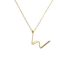Load image into Gallery viewer, Handmade Initial Necklace Robyn Canady w 14K Gold Filled 
