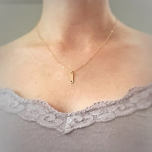 Load image into Gallery viewer, Tiny Initial Bar Necklace Robyn Canady 

