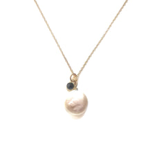 Load image into Gallery viewer, Petite Gemstone Necklace with White Freshwater Pearl Robyn Canady 
