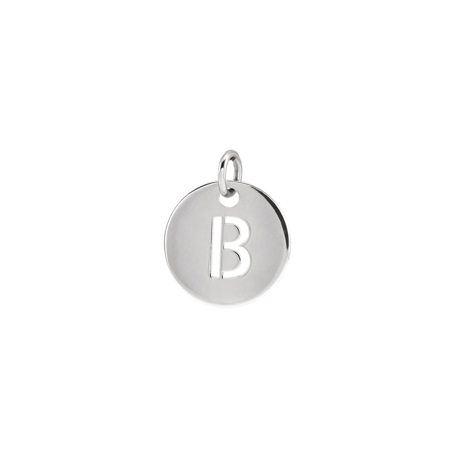Initial Medallion Necklace Robyn Canady B Sterling Silver 