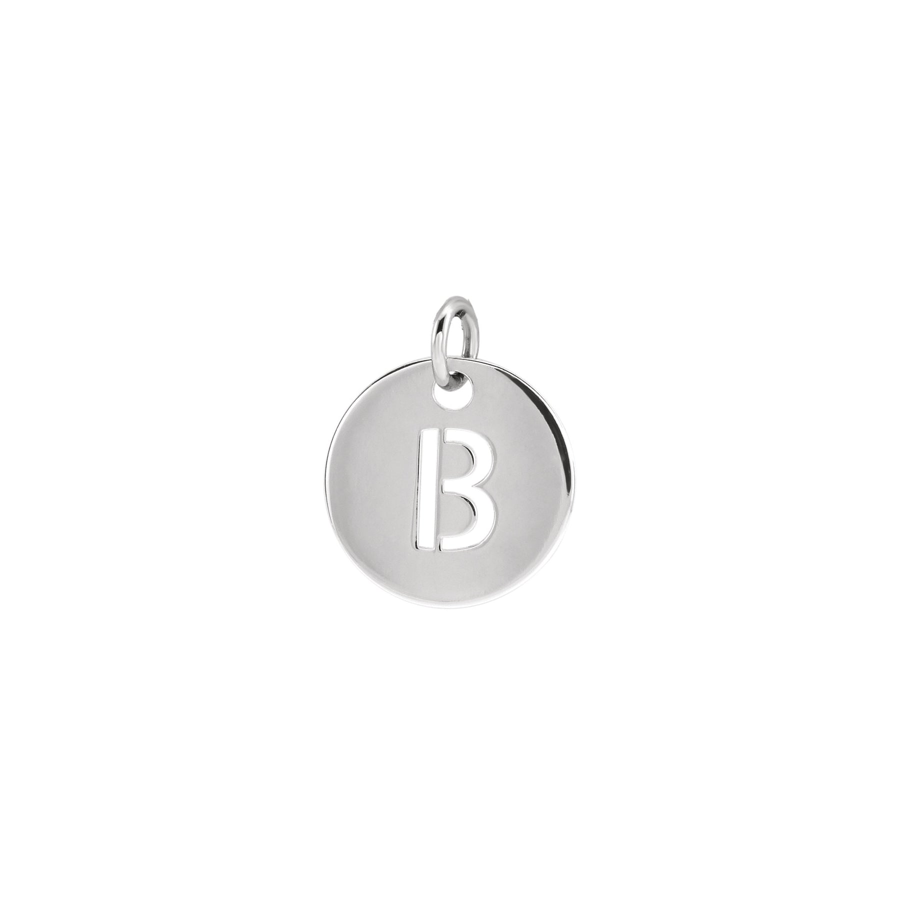 Initial Medallion Necklace Robyn Canady B Sterling Silver 