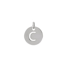 Load image into Gallery viewer, Initial Medallion Necklace Robyn Canady C Sterling Silver 
