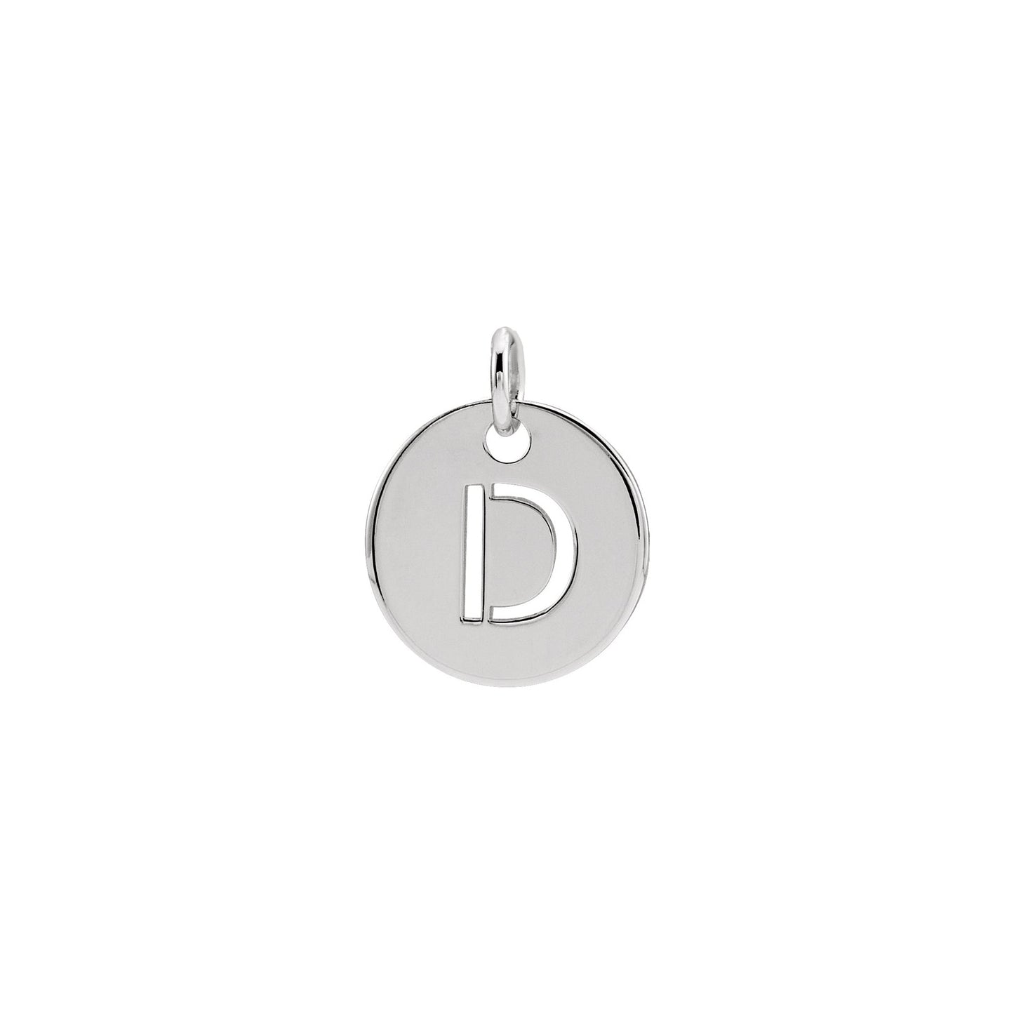 Initial Medallion Necklace Robyn Canady D Sterling Silver 