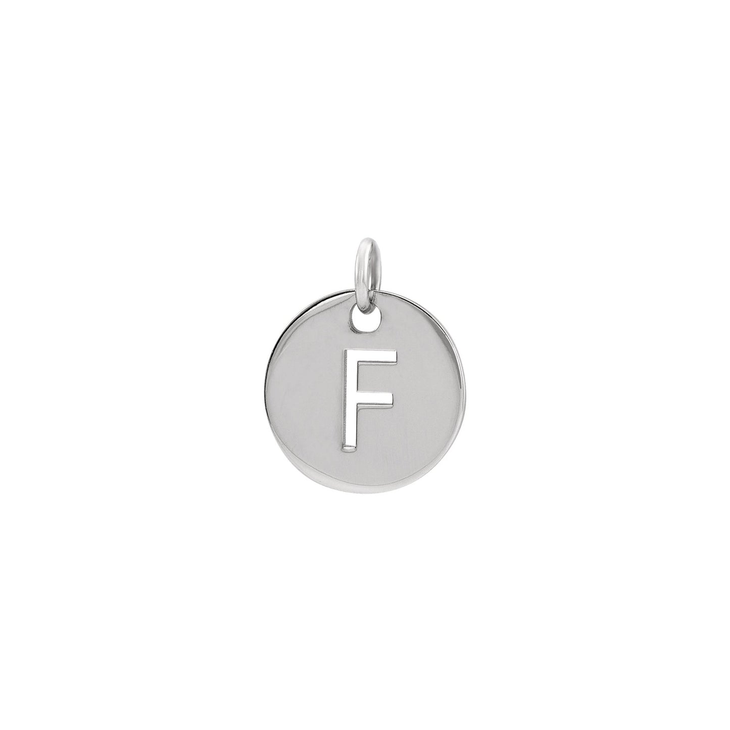 Initial Medallion Necklace Robyn Canady F Sterling Silver 