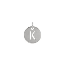 Load image into Gallery viewer, Initial Medallion Necklace Robyn Canady K Sterling Silver 
