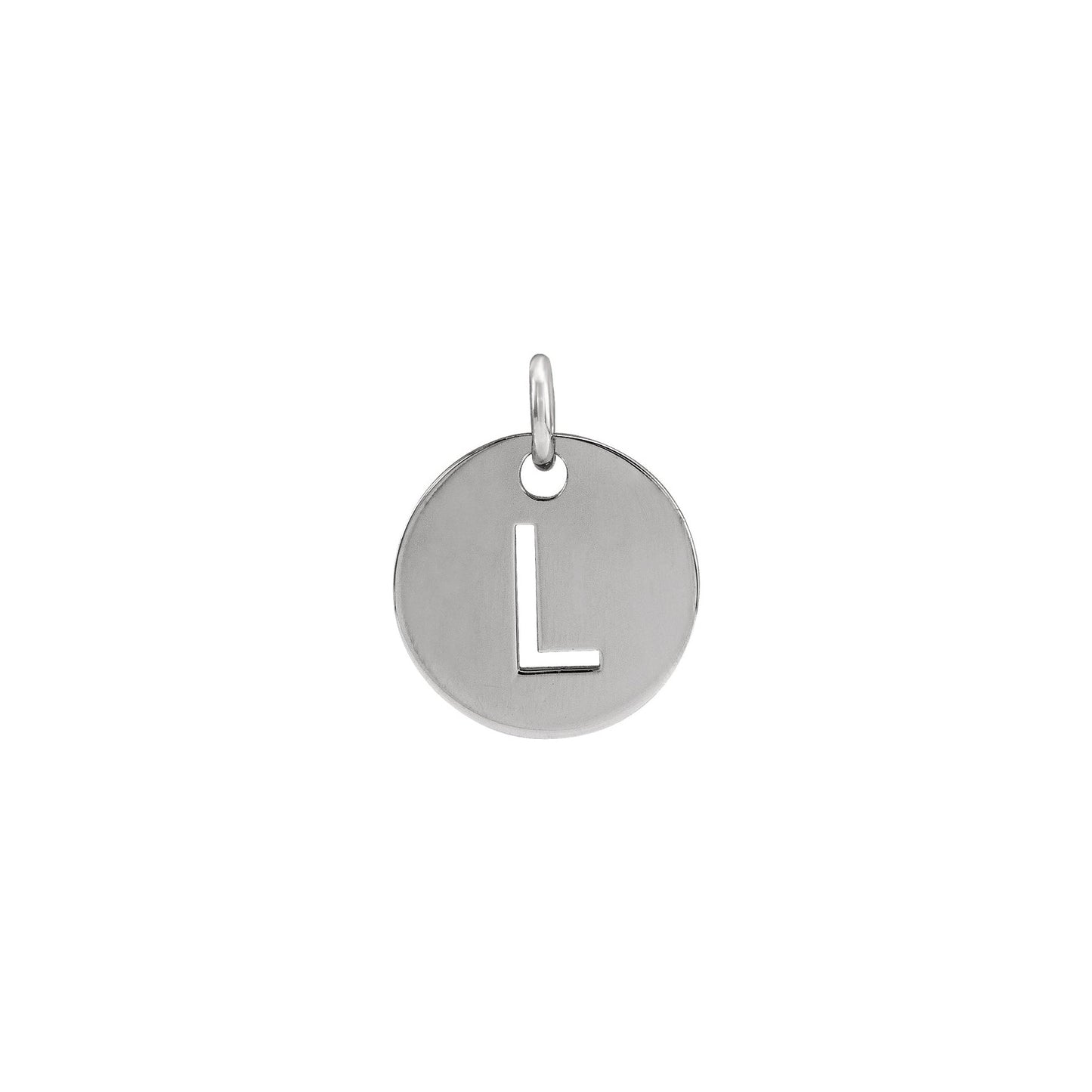 Initial Medallion Necklace Robyn Canady L Sterling Silver 