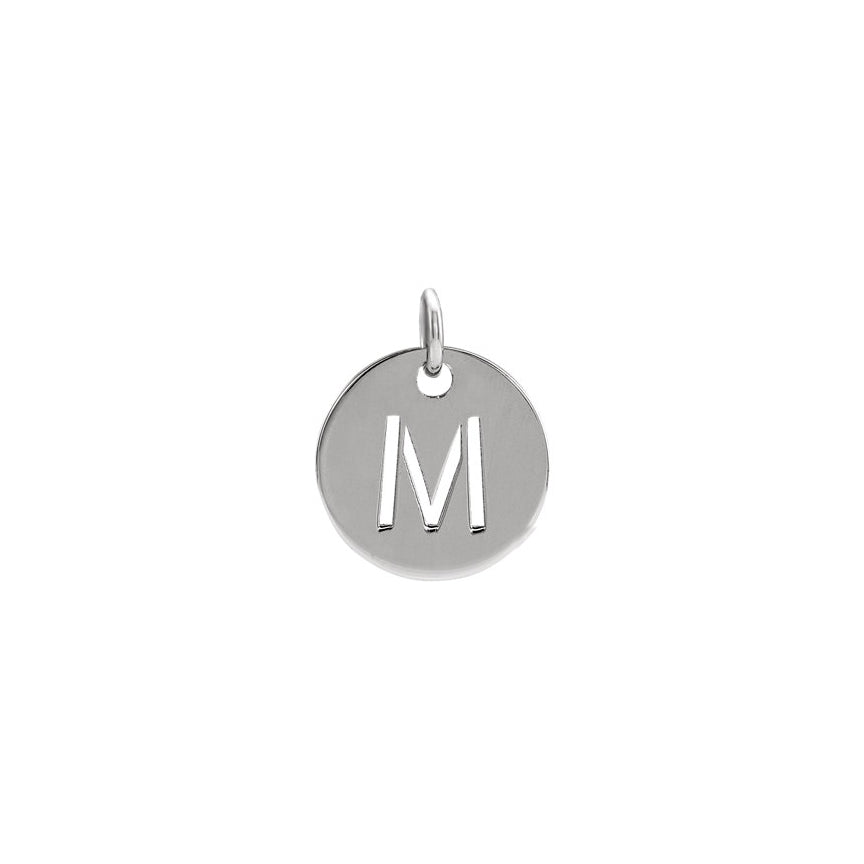 Initial Medallion Necklace Robyn Canady M Sterling Silver 
