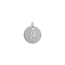 Load image into Gallery viewer, Initial Medallion Necklace Robyn Canady P Sterling Silver 
